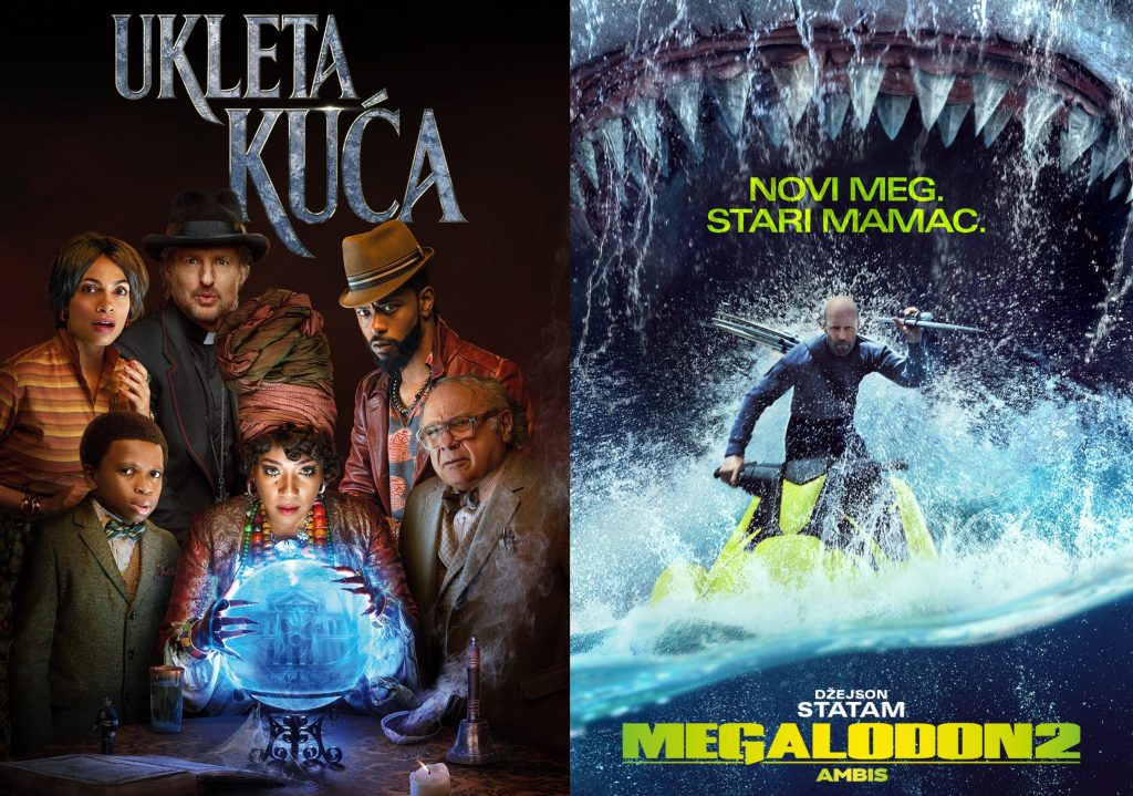 „Ukleta kuća“ i „Megalodon 2“ u CINEPLEXX-u Biskop 27.7