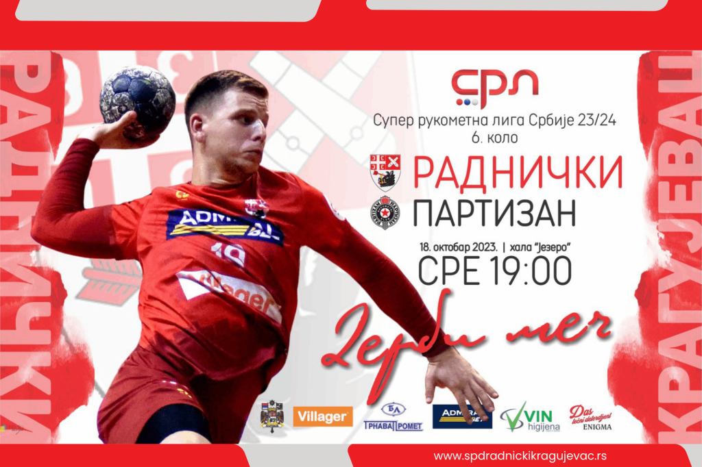 Derbi sa crno belima Radničkom odskočna daska za vrh tabele Rk Radnički Poster