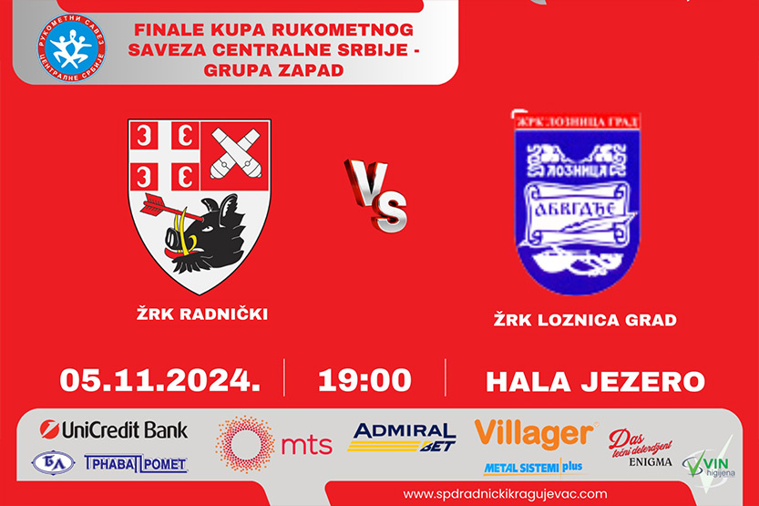 Kragujevčanke u borbi za pehar regionalnog kupa Žrk Radnički Poster