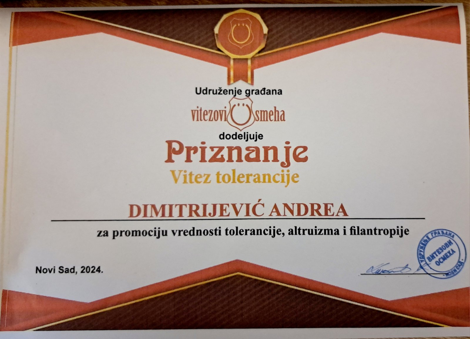 Priznanje Andrea