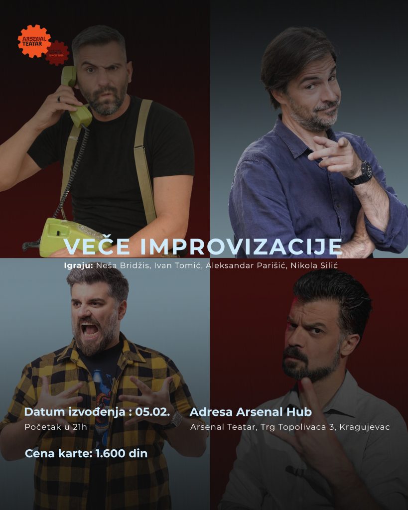 Veče improvizacije u Arsenal teatru Zagonetne varijacije 2
