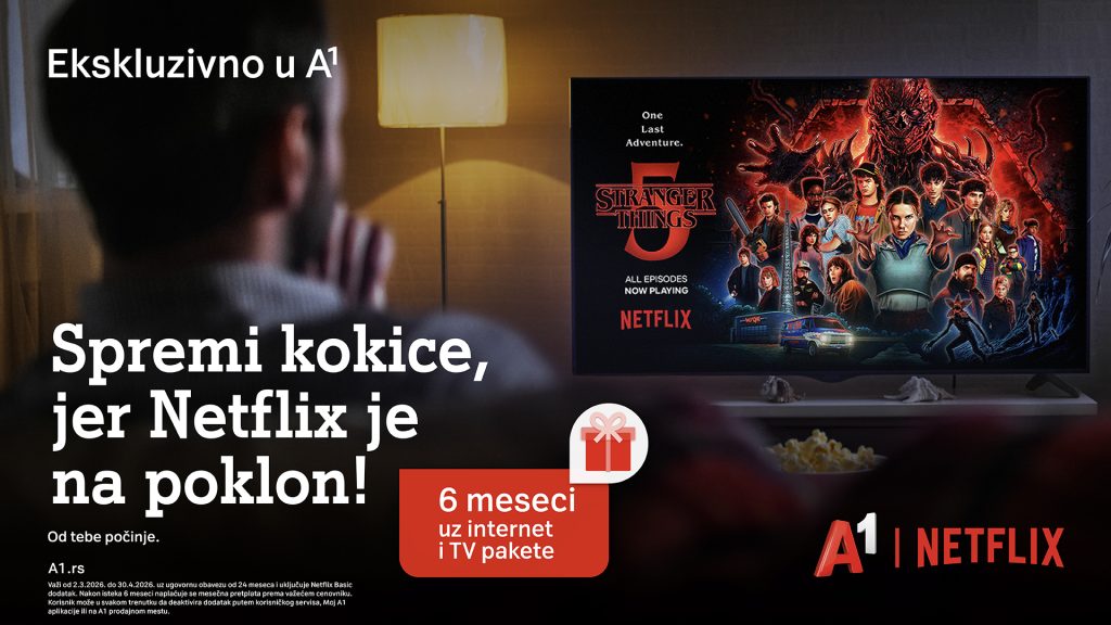 Šta korisnici danas zaista očekuju od mobilnih operatora: Integracija streaming servisa postaje novi standard A1 netflix neo tv kv lcd horizontal