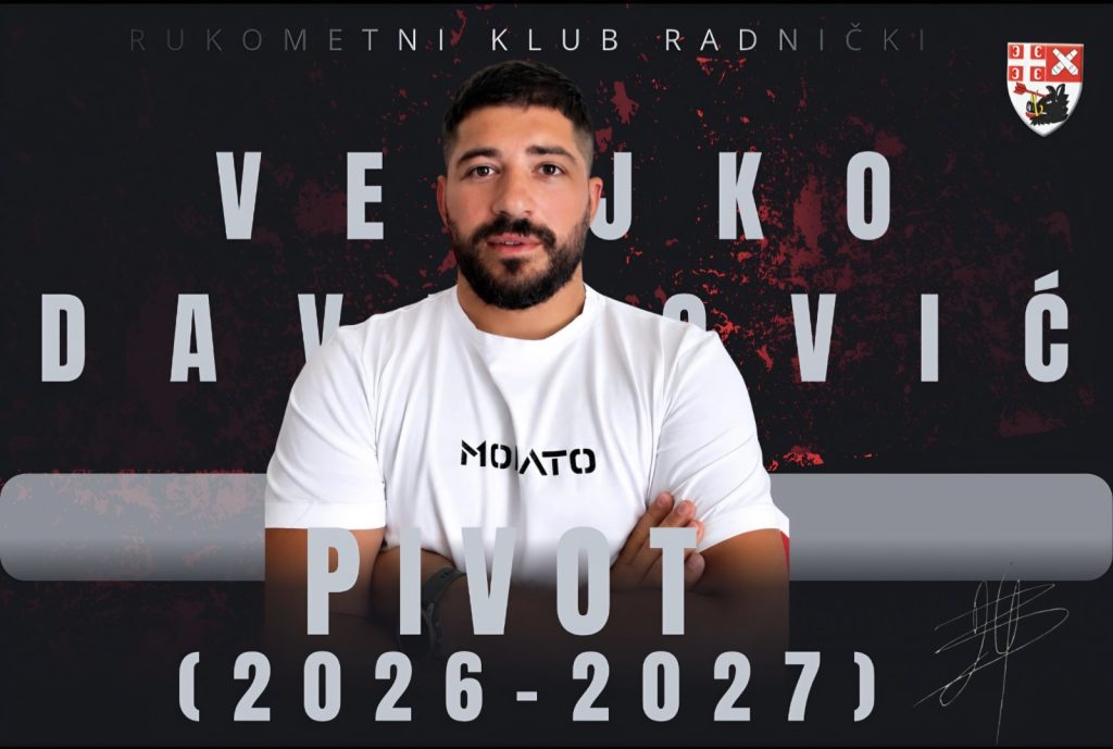 Davidović novi rukometaš Radničkog Rk radnicki davidovic