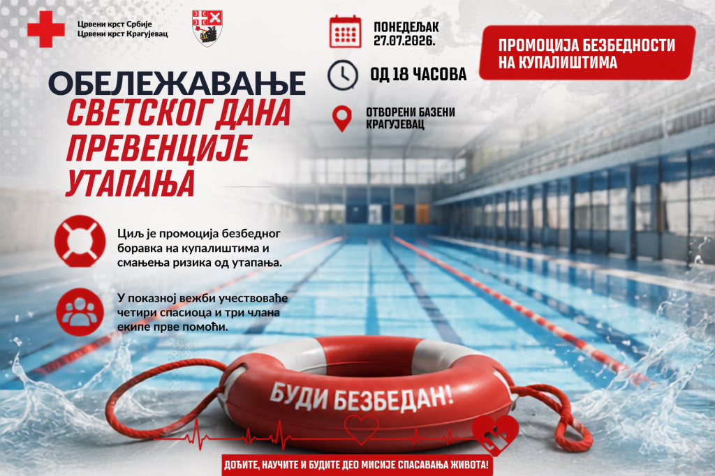 Pokazna vežba povodom Svetskog dana prevencije utapanja Vezba utapanje